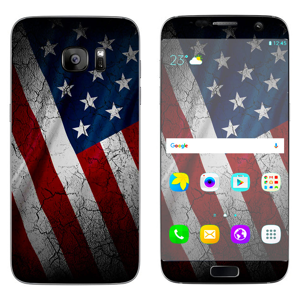  American Flag Distressed  Samsung Galaxy S7 Edge Skin