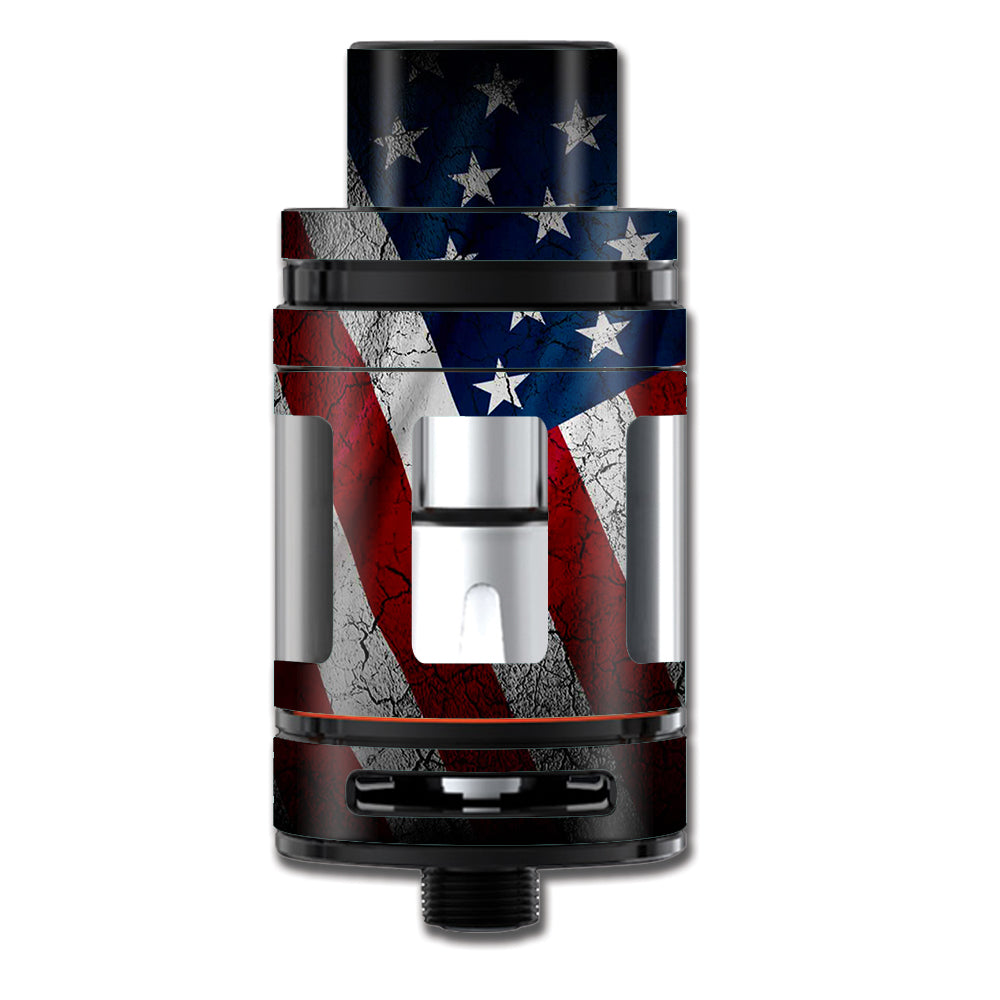  American Flag Distressed Smok TFV8 Mini Big Baby Beast Skin