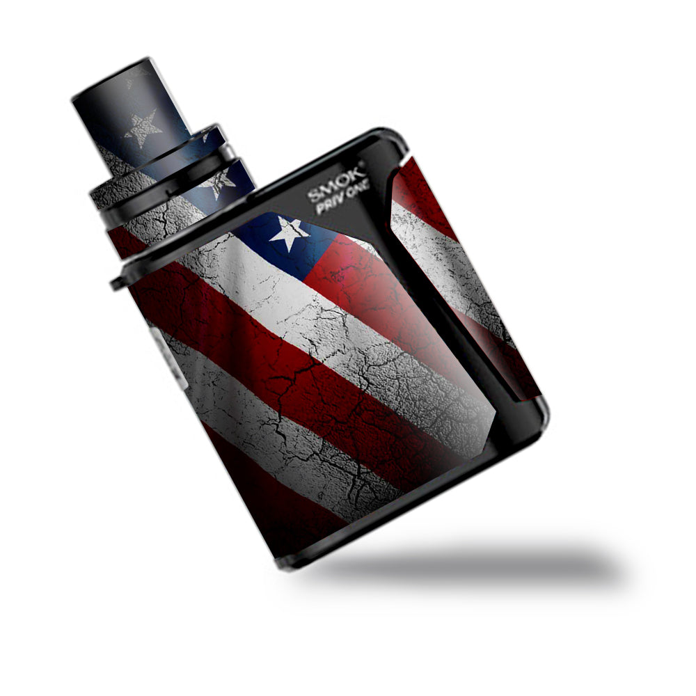  American Flag Distressed  Smok Priv One Skin