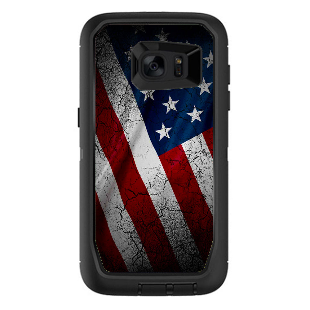  American Flag Distressed Otterbox Defender Samsung Galaxy S7 Edge Skin