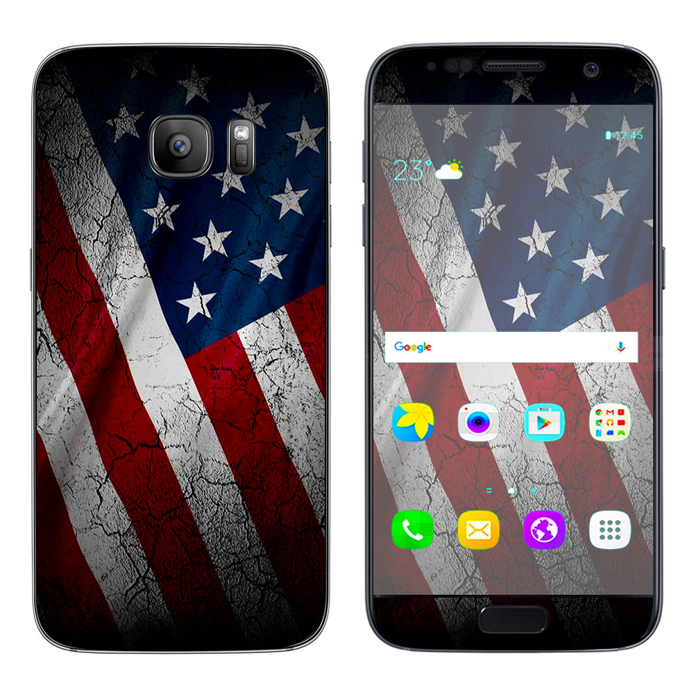  American Flag Distressed  Samsung Galaxy S7 Skin