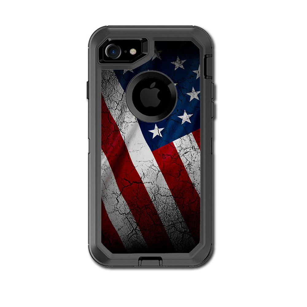  American Flag Distressed Otterbox Defender iPhone 7 or iPhone 8 Skin