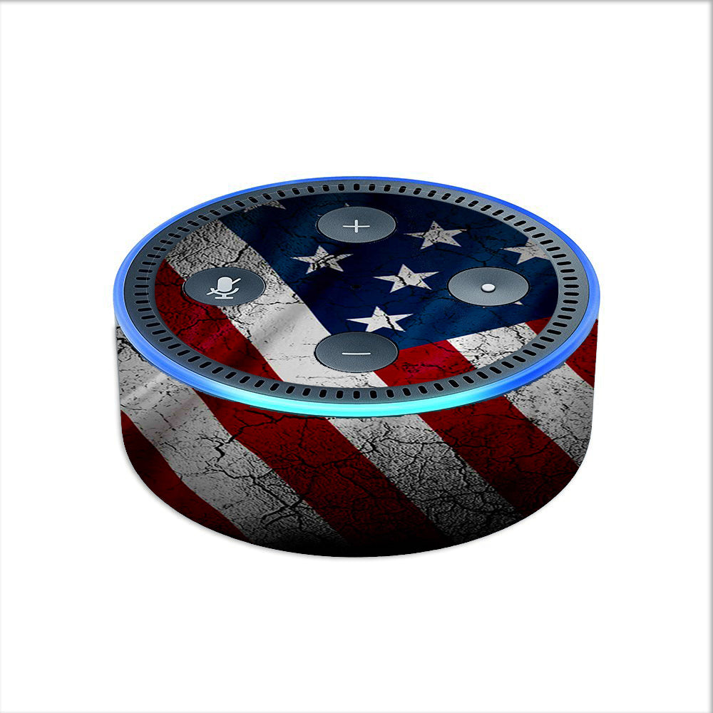  American Flag Distressed Amazon Echo Dot 2nd Gen Skin