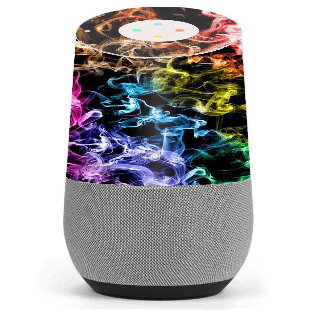  Colorful Smoke Blowing Google Home Skin