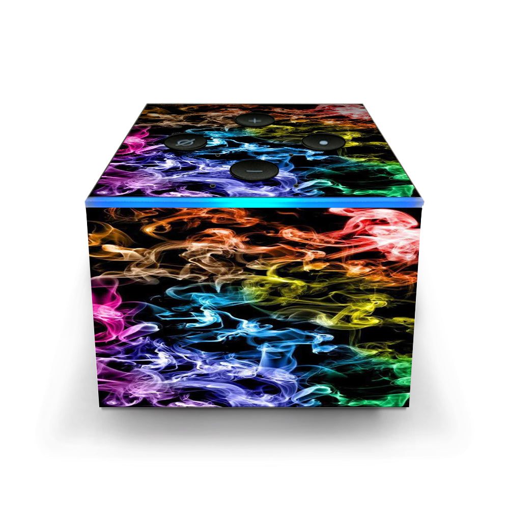  Colorful Smoke Blowing Amazon Fire TV Cube Skin