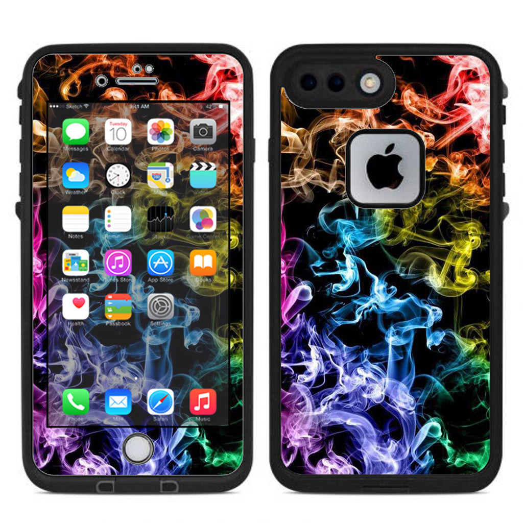  Colorful Smoke Blowing Lifeproof Fre iPhone 7 Plus or iPhone 8 Plus Skin