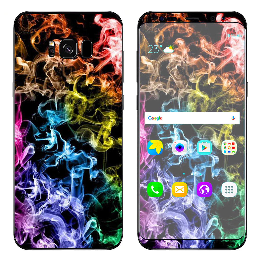  Colorful Smoke Blowing Samsung Galaxy S8 Skin