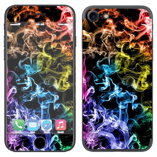  Colorful Smoke Blowing Apple iPhone 7 or iPhone 8 Skin