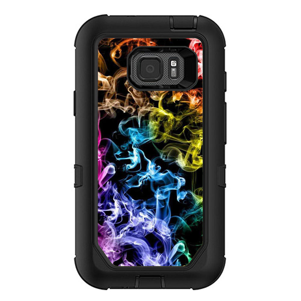  Colorful Smoke Blowing Otterbox Defender Samsung Galaxy S7 Active Skin