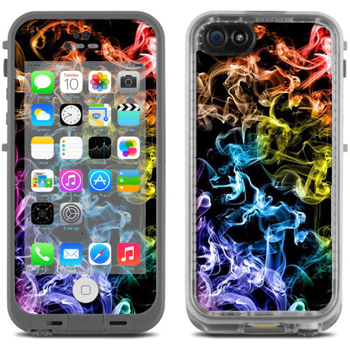  Colorful Smoke Blowing Lifeproof Fre iPhone 5C Skin