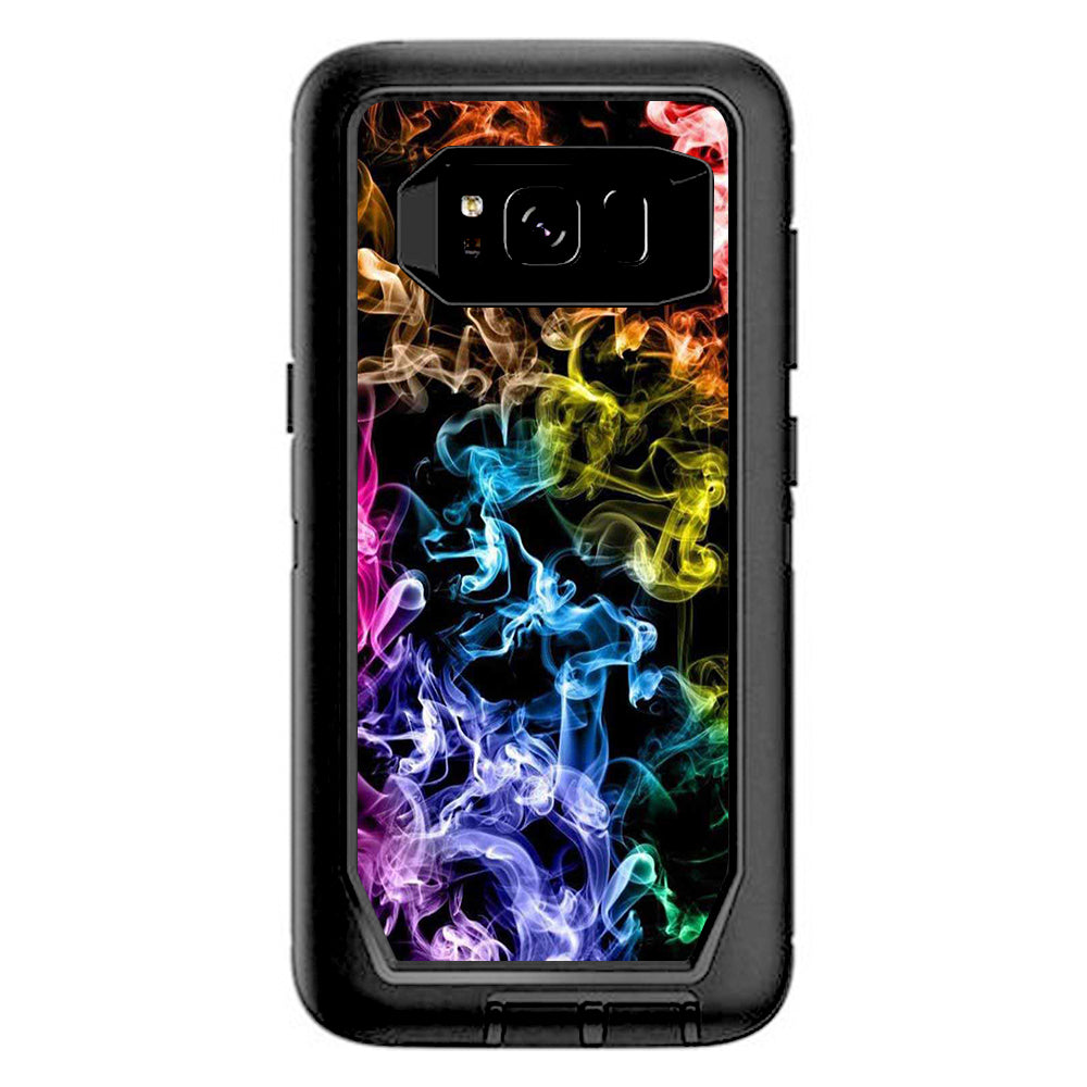  Colorful Smoke Blowing Otterbox Defender Samsung Galaxy S8 Skin
