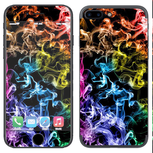  Colorful Smoke Blowing Apple  iPhone 7+ Plus / iPhone 8+ Plus Skin
