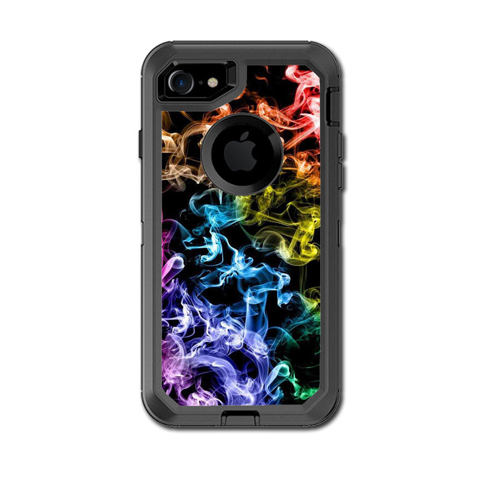  Colorful Smoke Blowing Otterbox Defender iPhone 7 or iPhone 8 Skin