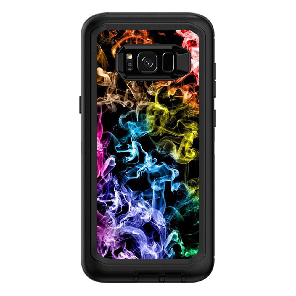  Colorful Smoke Blowing Otterbox Defender Samsung Galaxy S8 Plus Skin
