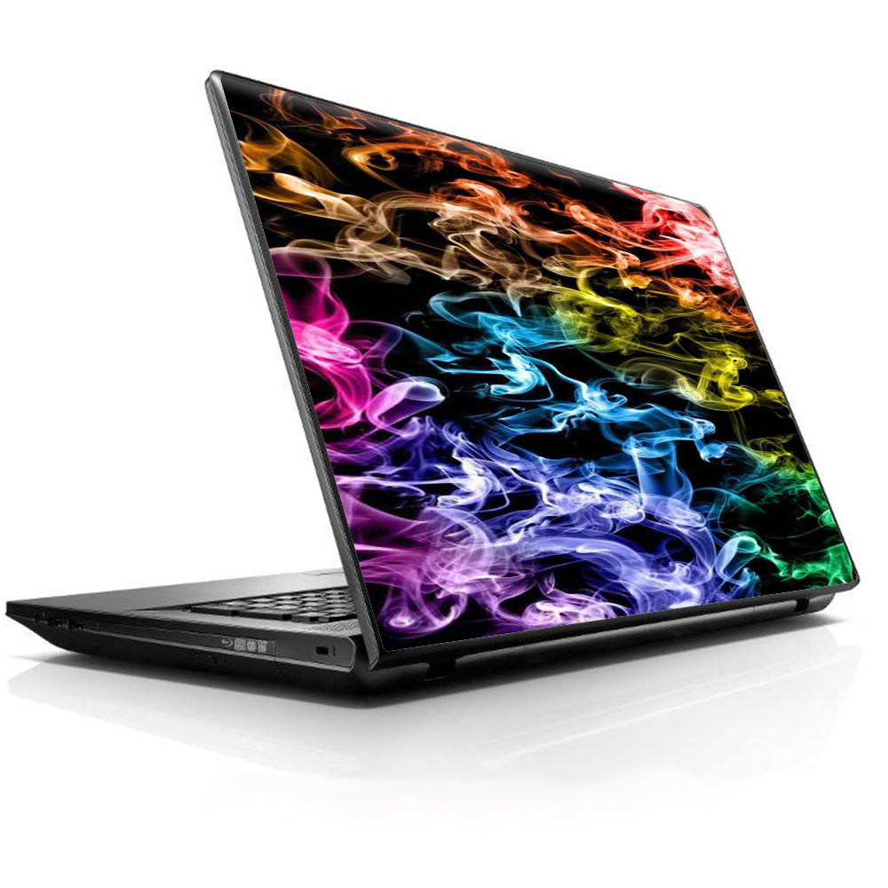  Colorful Smoke Blowing Universal 13 to 16 inch wide laptop Skin