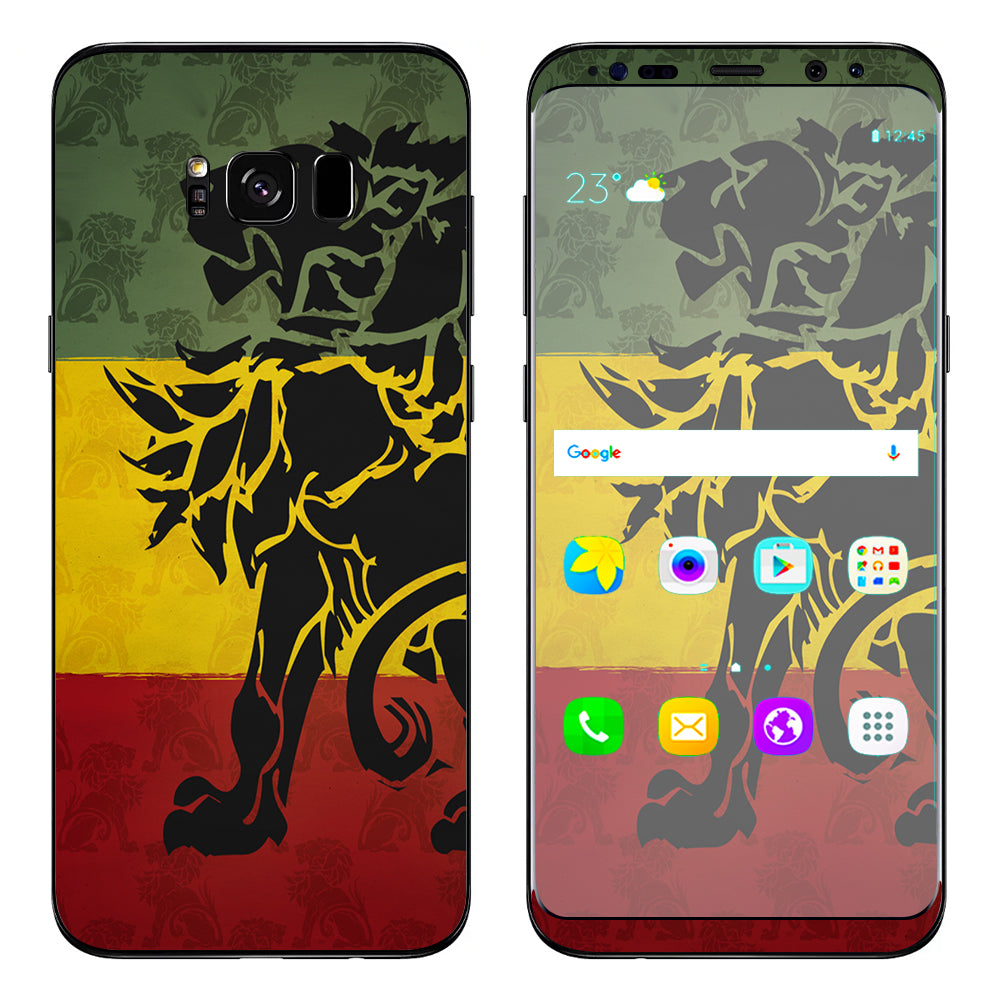  Rasta Lion Africa Samsung Galaxy S8 Skin