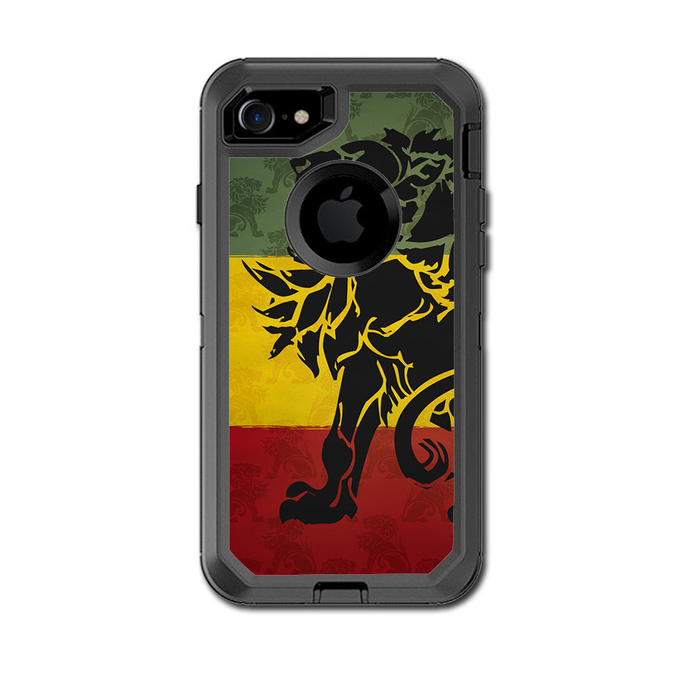  Rasta Lion Africa Otterbox Defender iPhone 7 or iPhone 8 Skin