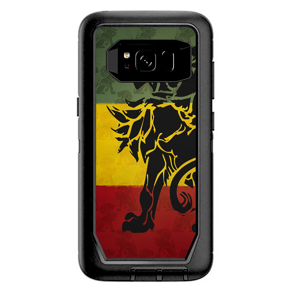  Rasta Lion Africa Otterbox Defender Samsung Galaxy S8 Skin