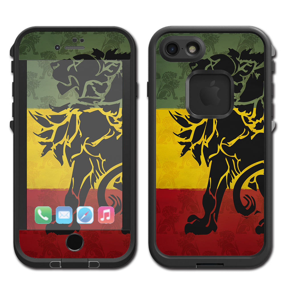  Rasta Lion Africa Lifeproof Fre iPhone 7 or iPhone 8 Skin