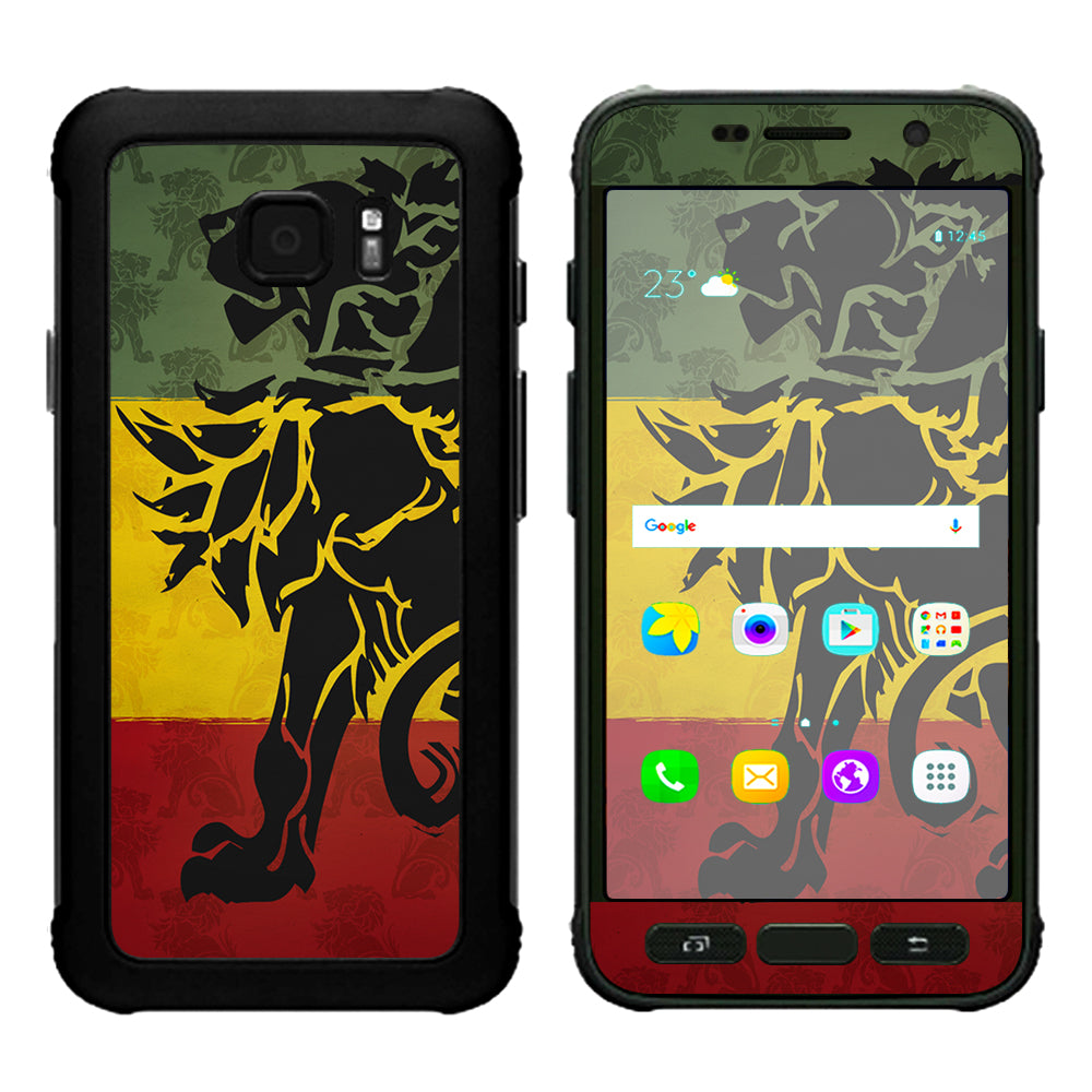  Rasta Lion Africa Samsung Galaxy S7 Active Skin