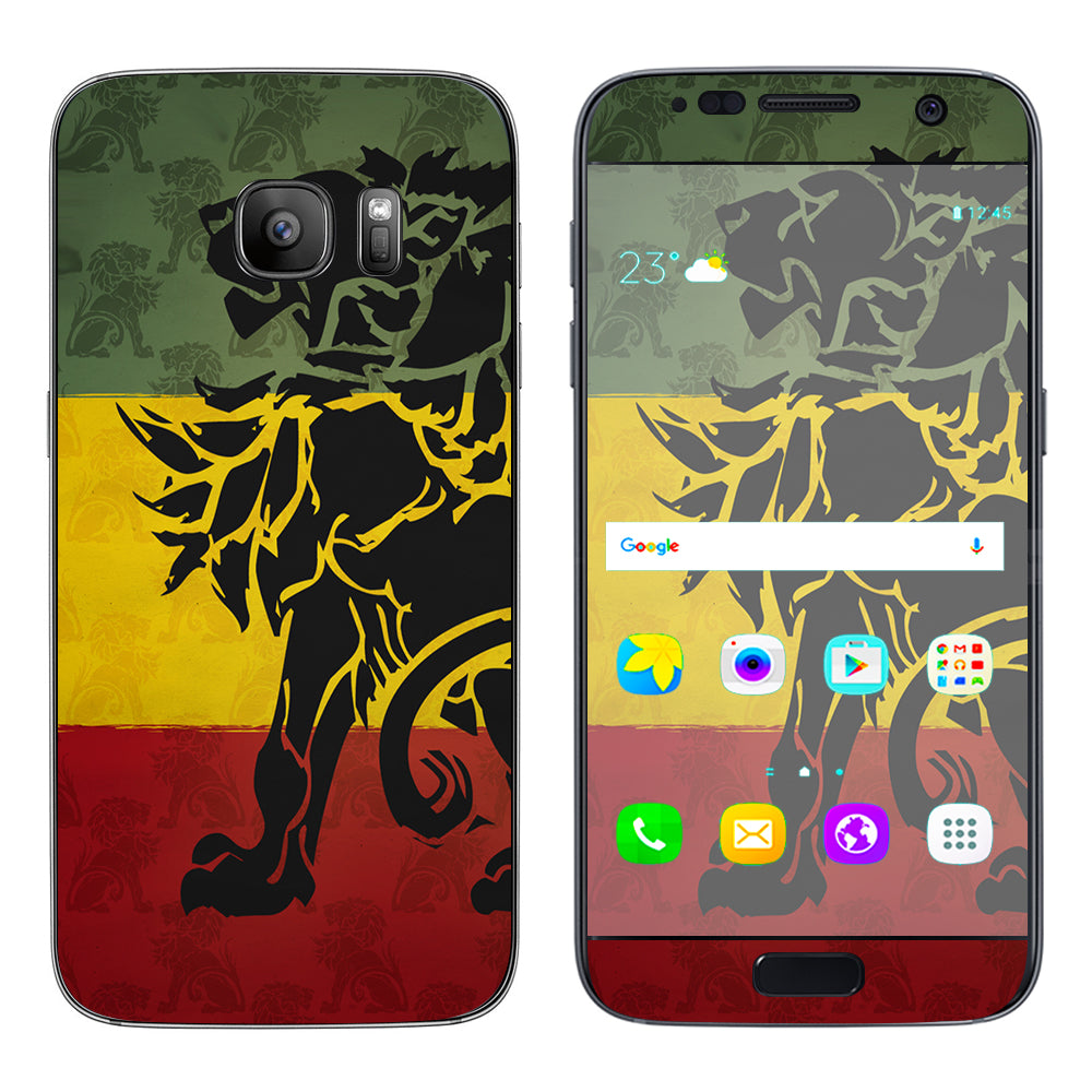  Rasta Lion Africa Samsung Galaxy S7 Skin