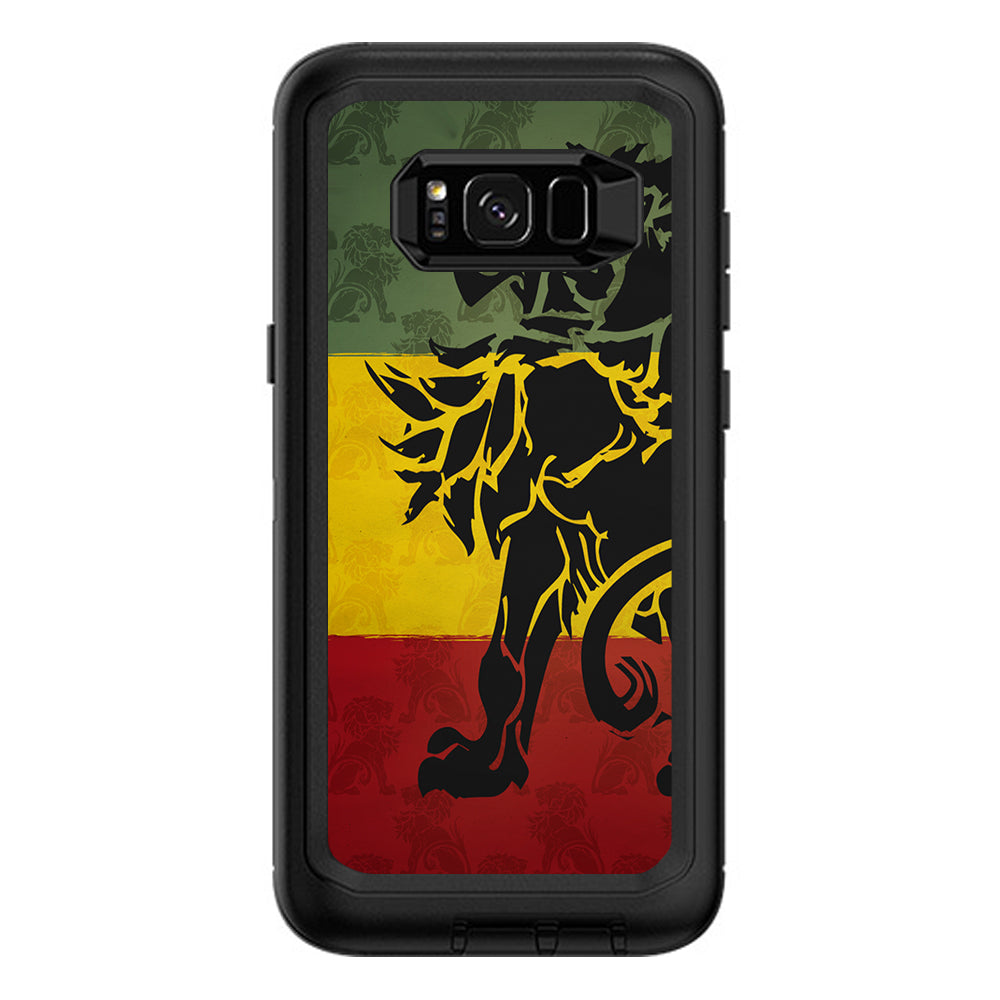  Rasta Lion Africa Otterbox Defender Samsung Galaxy S8 Plus Skin