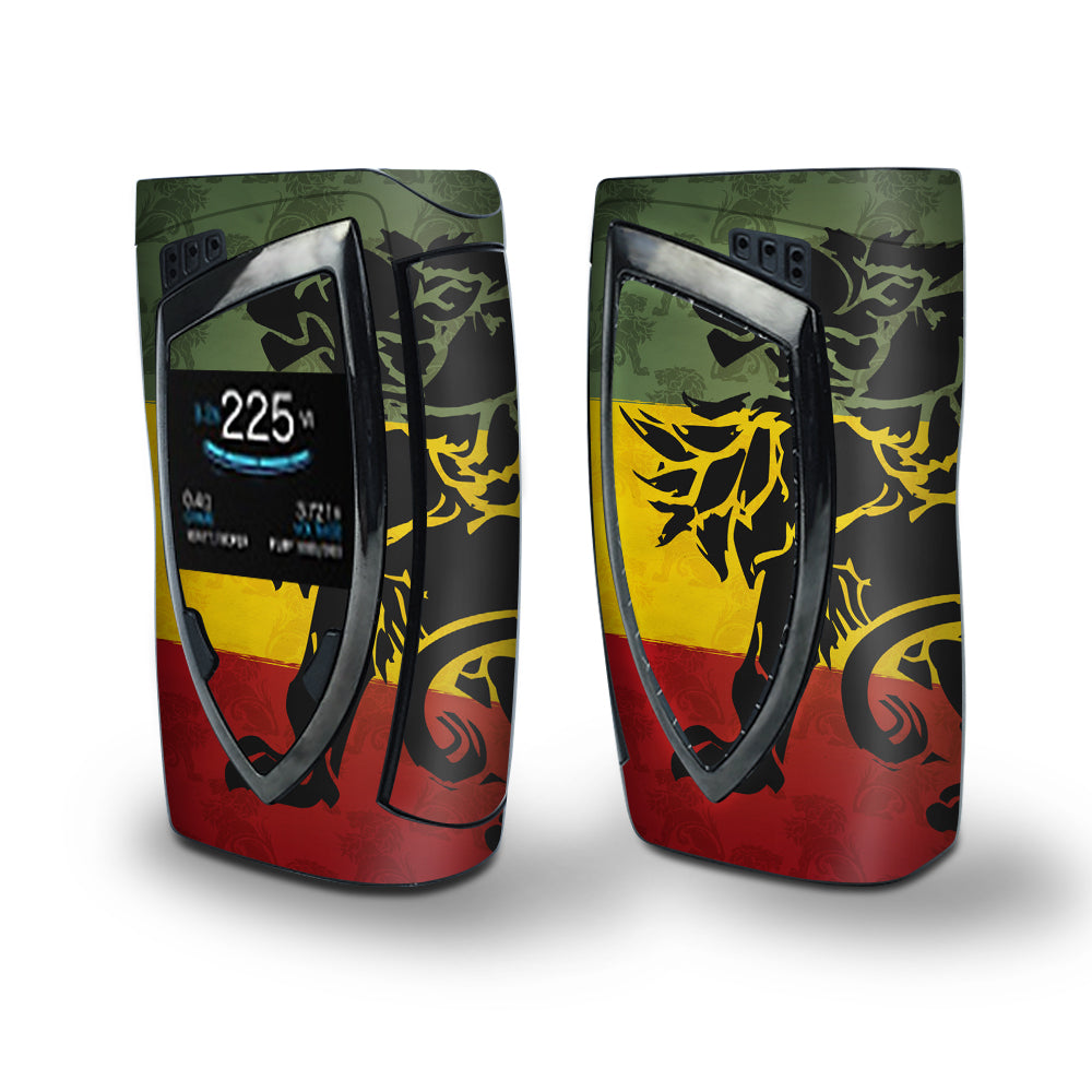 Skin Decal Vinyl Wrap for Smok Devilkin Kit 225w Vape (includes TFV12 Prince Tank Skins) skins cover/ Rasta Lion Africa