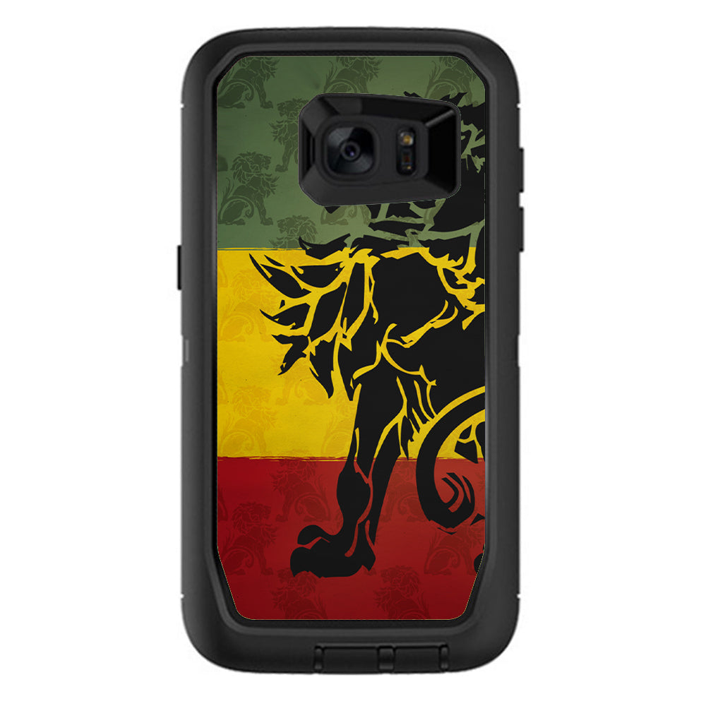  Rasta Lion Africa Otterbox Defender Samsung Galaxy S7 Edge Skin