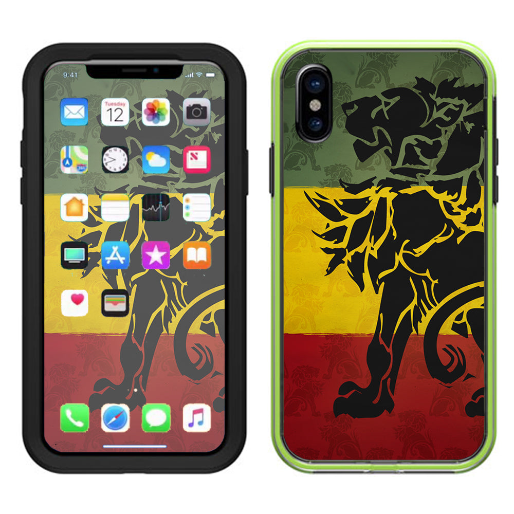  Rasta Lion Africa Lifeproof Slam Case iPhone X Skin