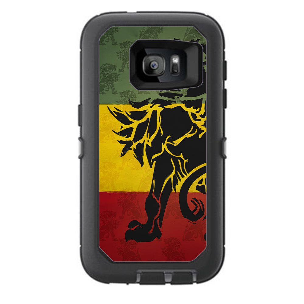  Rasta Lion Africa Otterbox Defender Samsung Galaxy S7 Skin