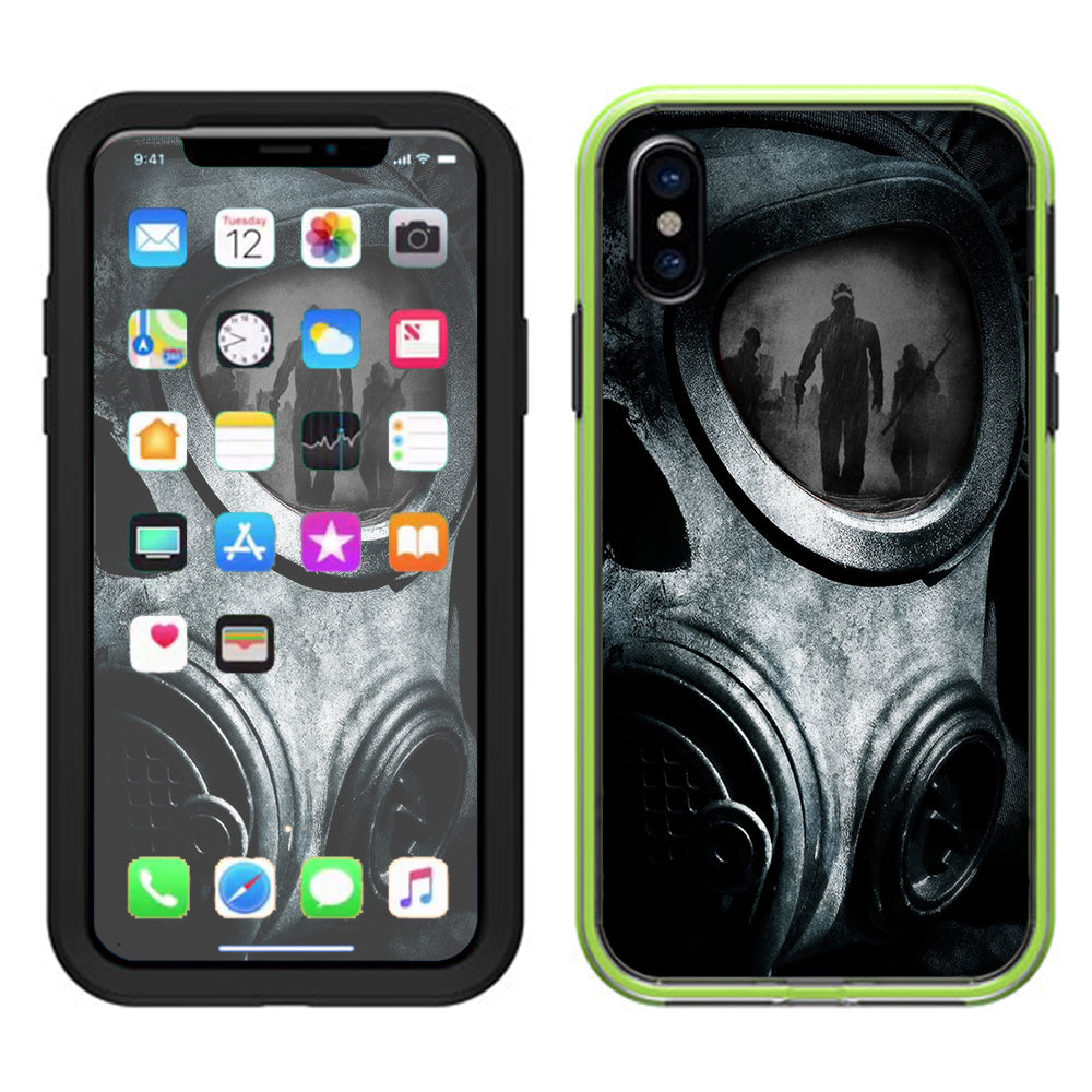  Gas Mask War Apocolypse Lifeproof Slam Case iPhone X Skin