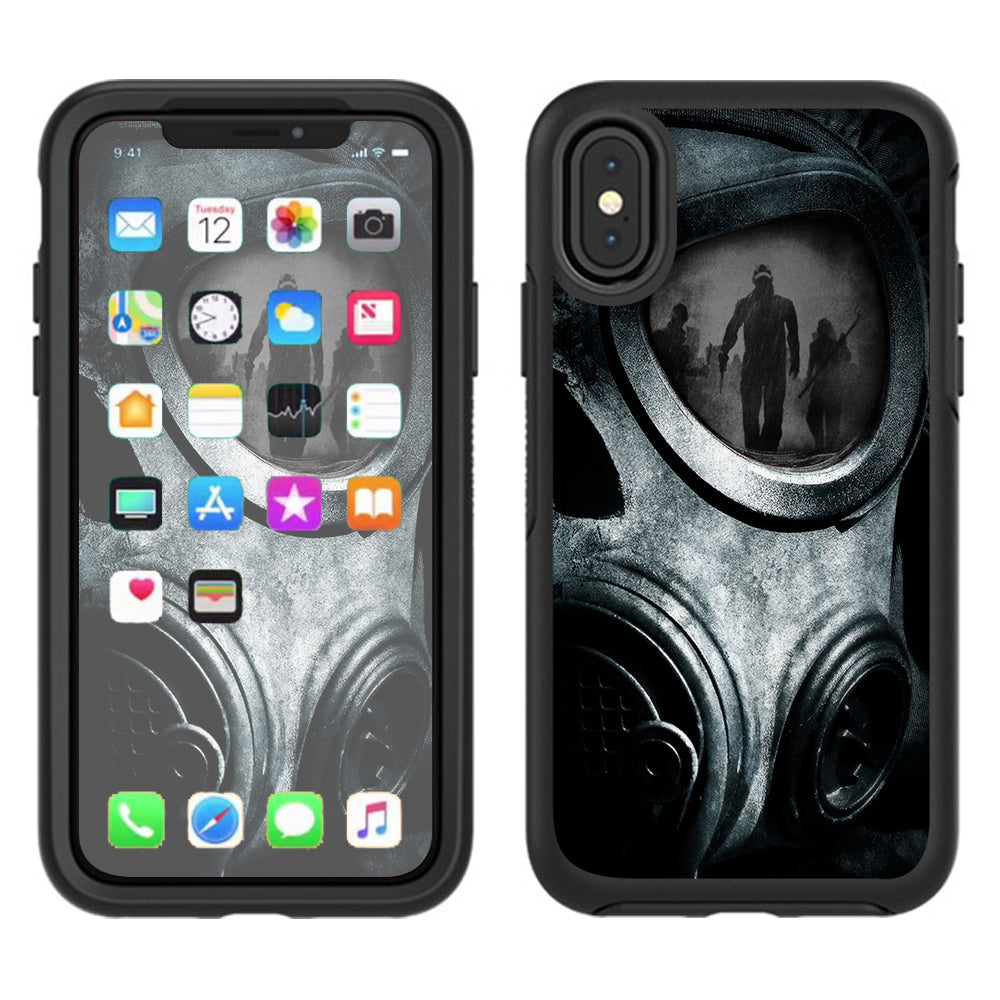  Gas Mask War Apocolypse Otterbox Defender Apple iPhone X Skin