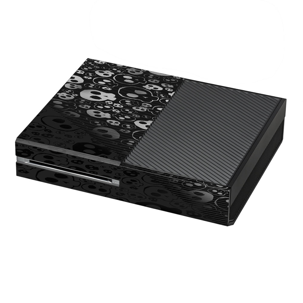 Skulls Pattern Denim Look Microsoft Xbox One Skin