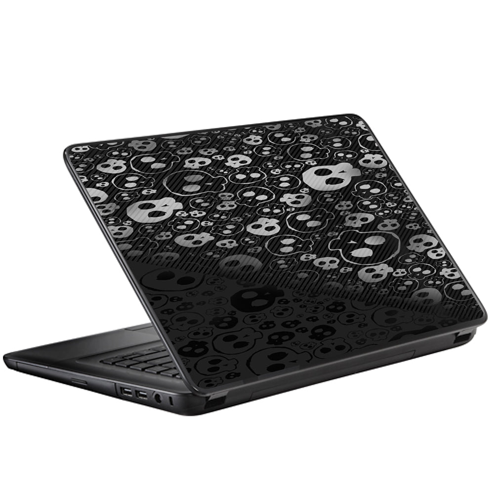  Skulls Pattern Denim Look Universal 13 to 16 inch wide laptop Skin