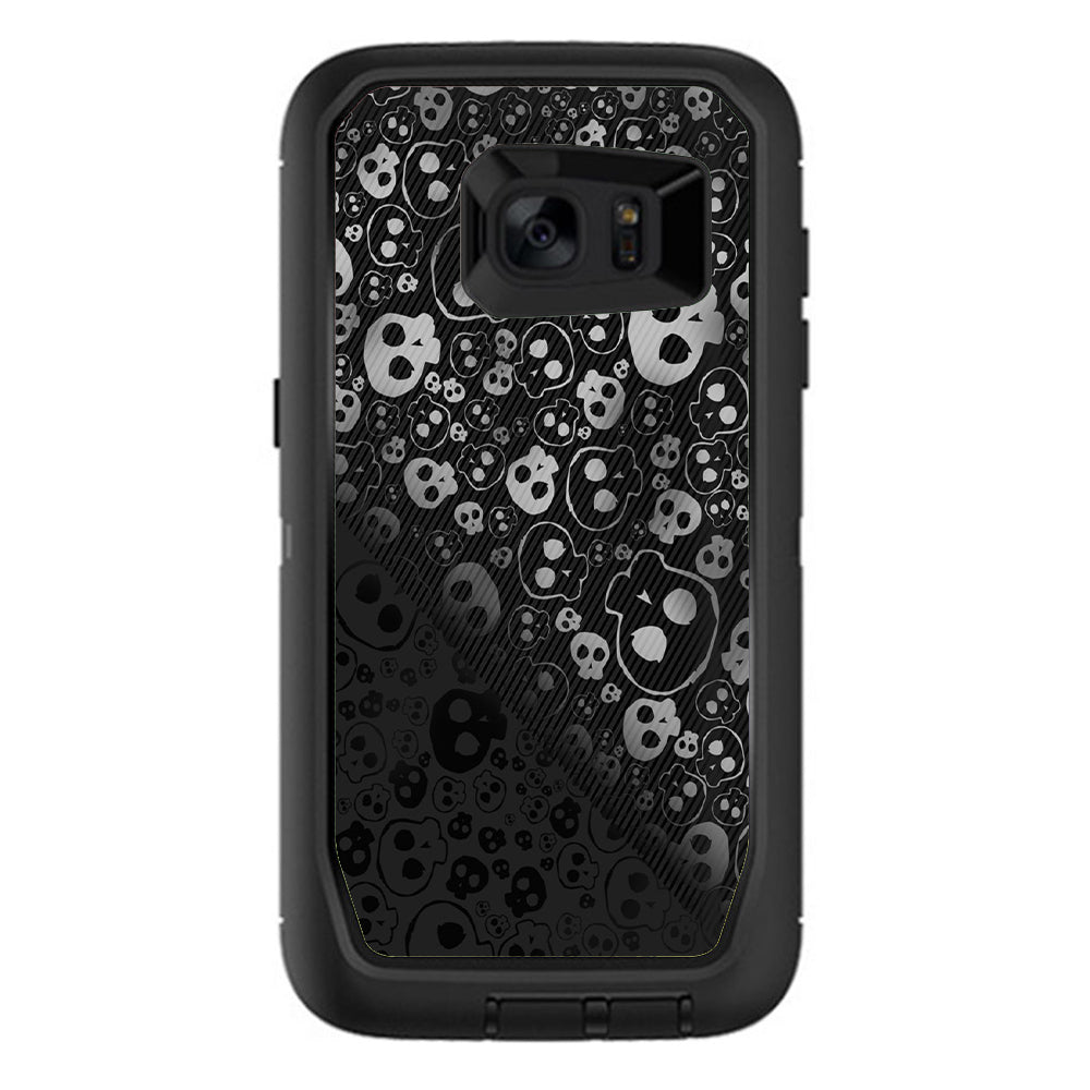  Skulls Pattern Denim Look Otterbox Defender Samsung Galaxy S7 Edge Skin