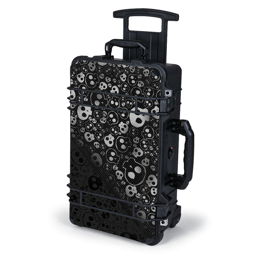  Skulls Pattern Denim Look Pelican Case 1510 Skin