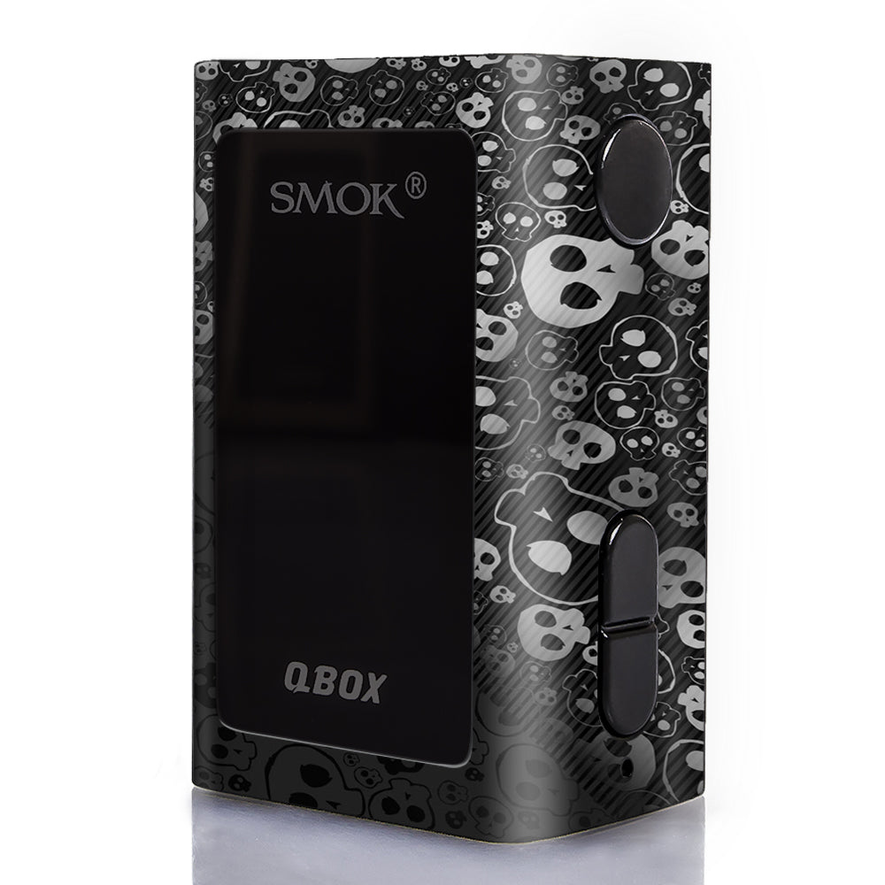  Skulls Pattern Denim Look Smok Q-Box Skin