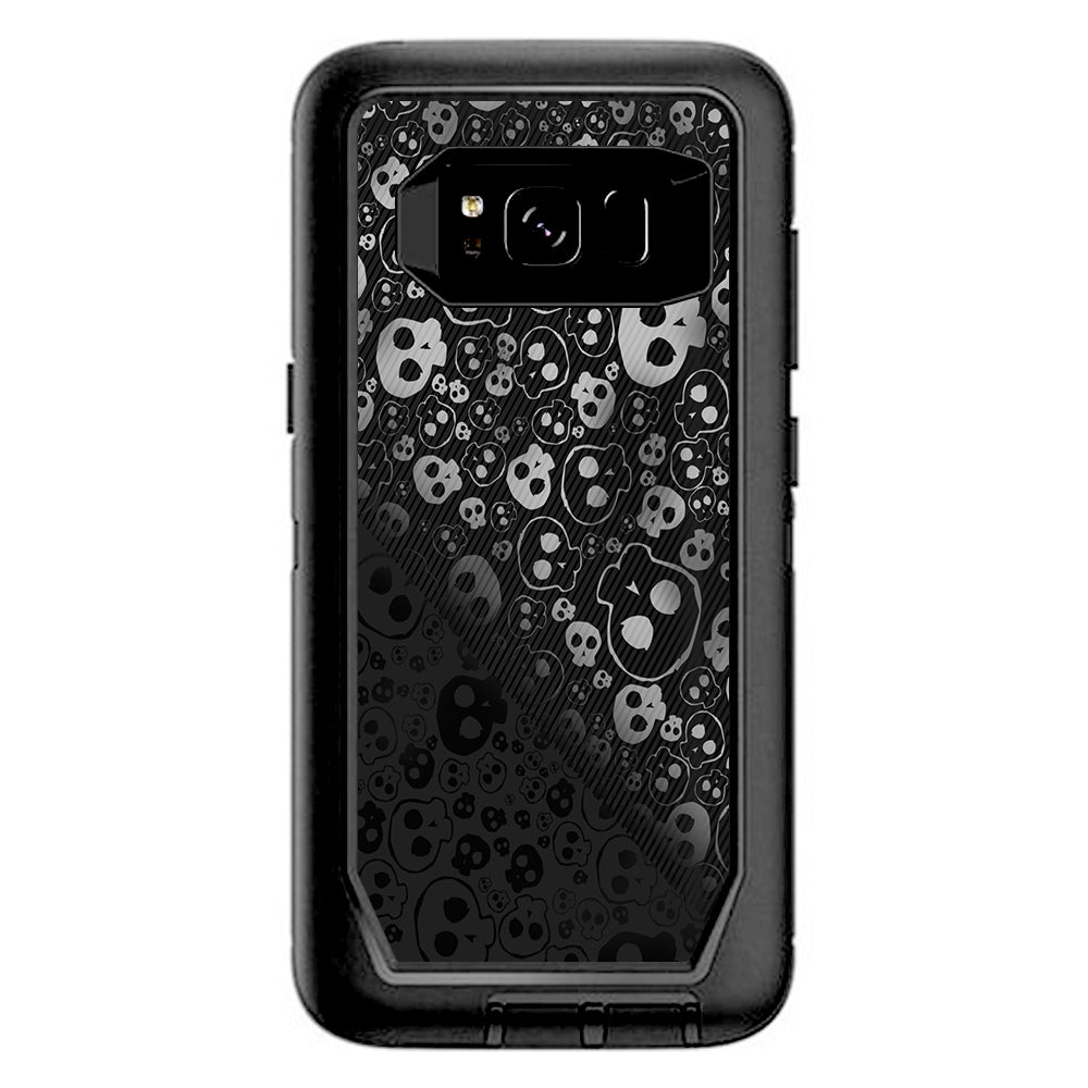  Skulls Pattern Denim Look Otterbox Defender Samsung Galaxy S8 Skin