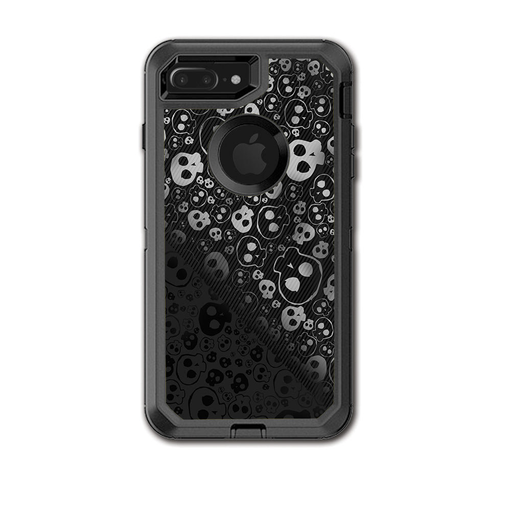  Skulls Pattern Denim Look Otterbox Defender iPhone 7+ Plus or iPhone 8+ Plus Skin