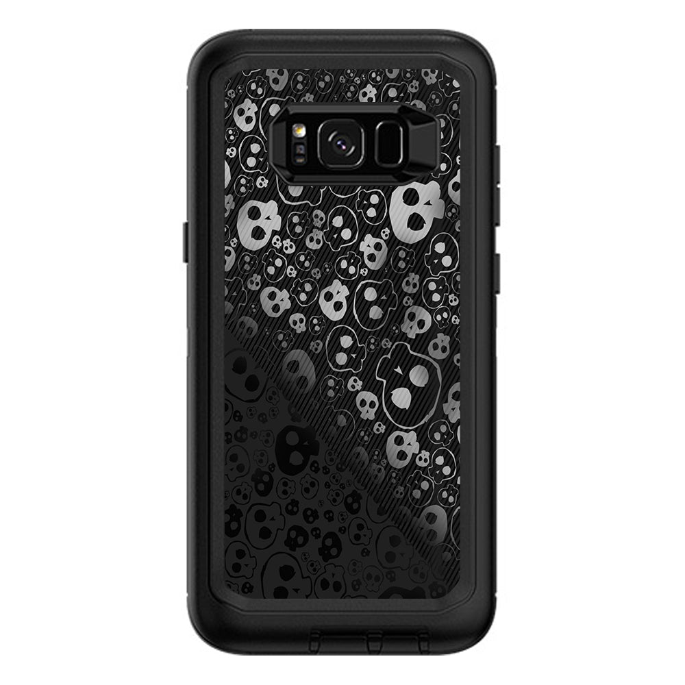  Skulls Pattern Denim Look Otterbox Defender Samsung Galaxy S8 Plus Skin