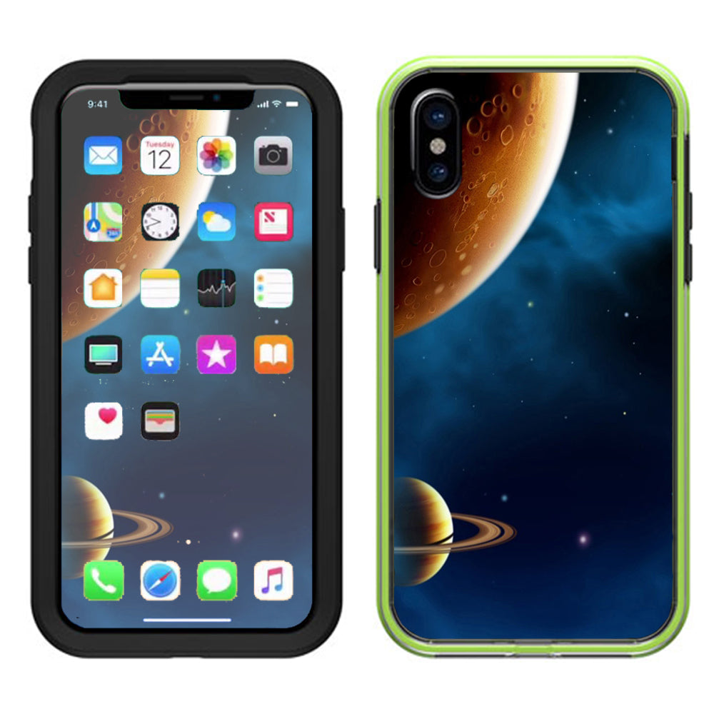  Planets Rings Outer Space Lifeproof Slam Case iPhone X Skin