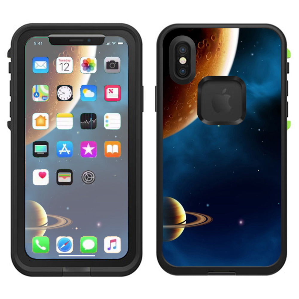  Planets Rings Outer Space Lifeproof Fre Case iPhone X Skin