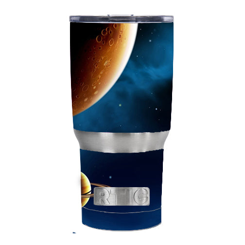  Planets Rings Outer Space RTIC 20oz Tumbler Skin