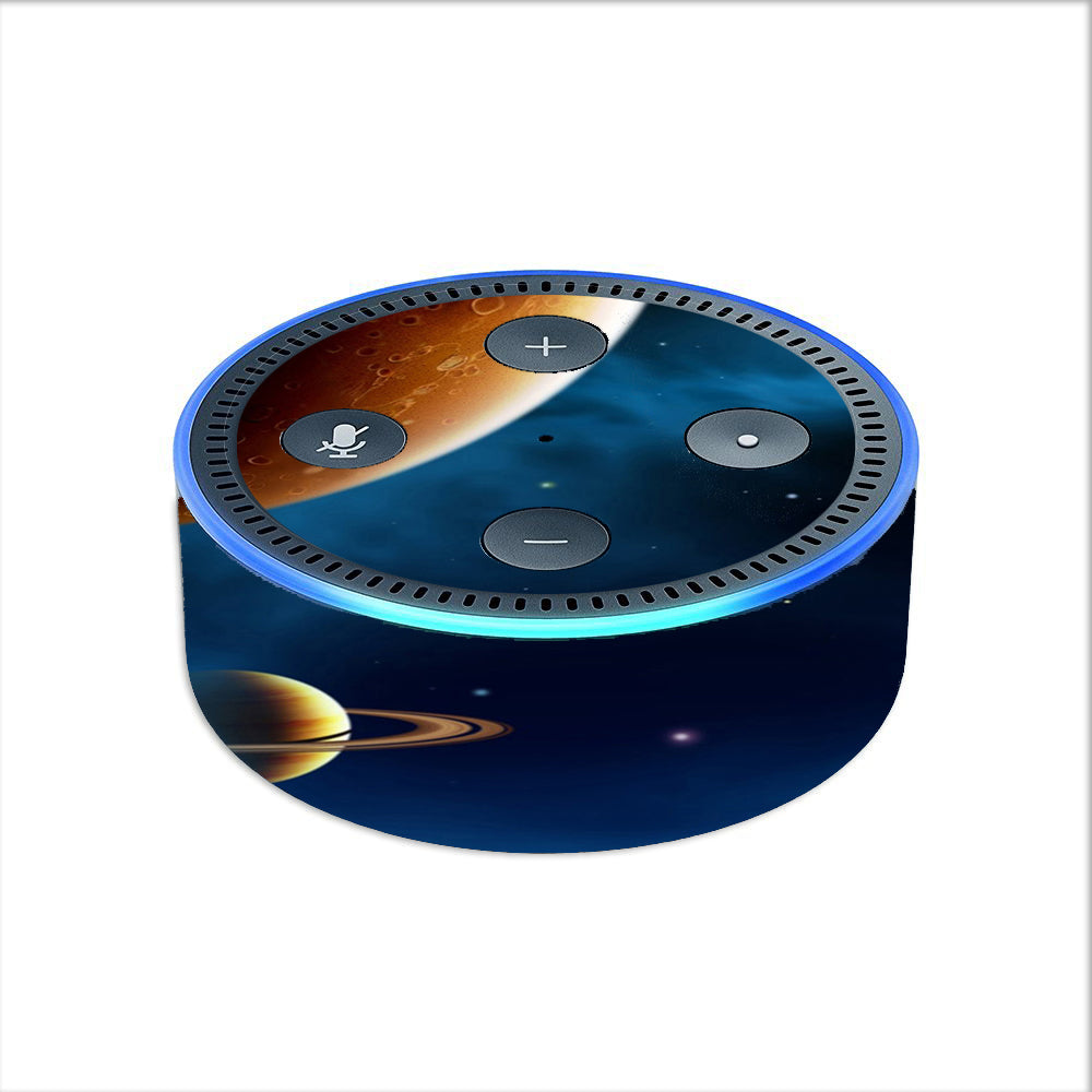  Planets Rings Outer Space Amazon Echo Dot 2nd Gen Skin