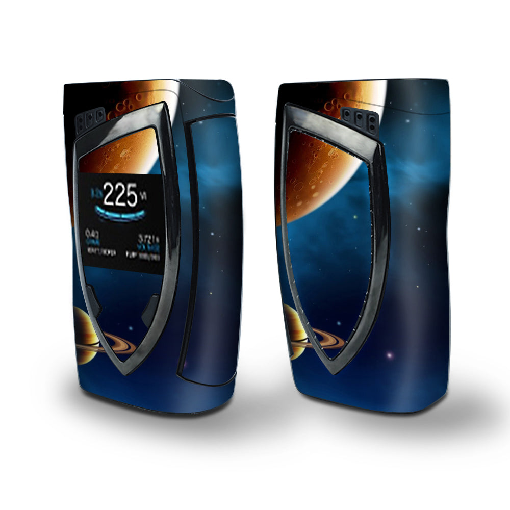 Skin Decal Vinyl Wrap for Smok Devilkin Kit 225w Vape (includes TFV12 Prince Tank Skins) skins cover/ Planets Rings outer space