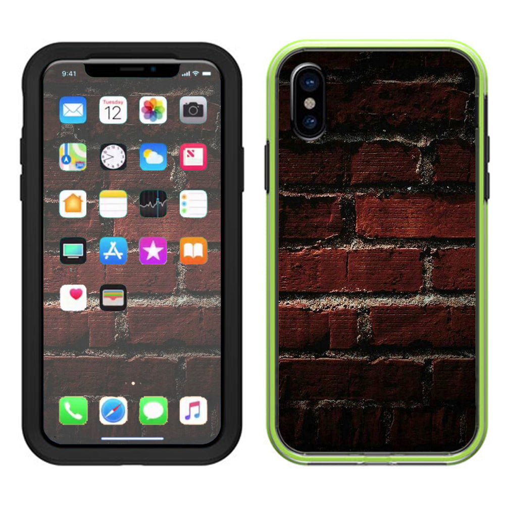  Brick Wall Lifeproof Slam Case iPhone X Skin