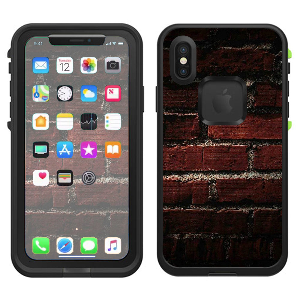 Brick Wall Lifeproof Fre Case iPhone X Skin