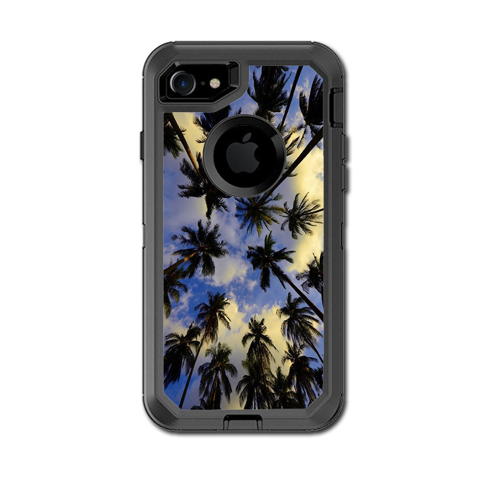  Palm Trees Miami Sky Cloud Otterbox Defender iPhone 7 or iPhone 8 Skin