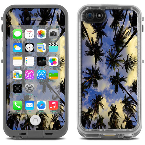  Palm Trees Miami Sky Cloud Lifeproof Fre iPhone 5C Skin