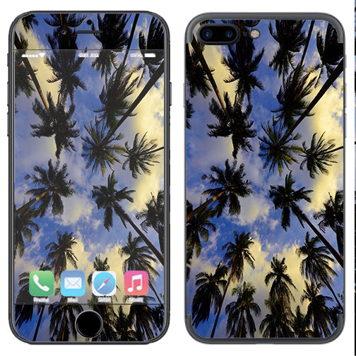  Palm Trees Miami Sky Cloud Apple  iPhone 7+ Plus / iPhone 8+ Plus Skin